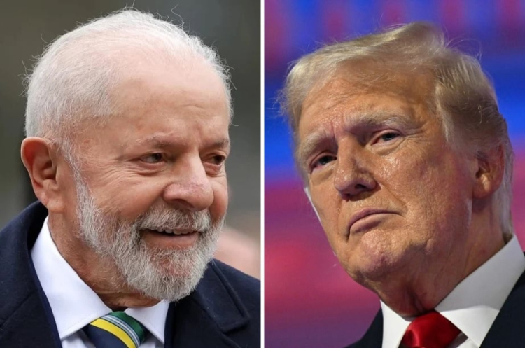Presidente Lula e o presidente Trump 
