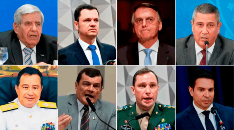 Bolsonaro e outros sete réus estão sendo julgados pelo STF por tentativa de golpe 